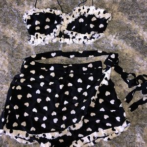 For Love and Lemons “Brigette” Crop Top and Skort